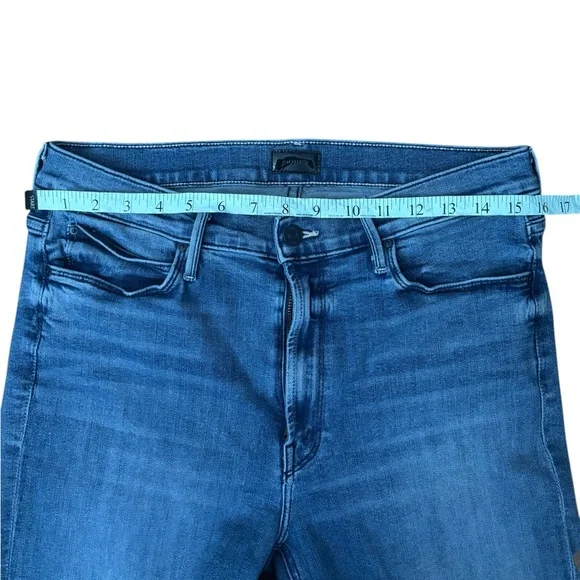 MOTHER - The Mid-Rise Dazzler AnkleJean in We The Animals Wash -Size 32